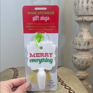 Wine Stopper Gift Tag